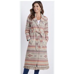 Soft Surroundings ranch house duster coat Luna medium